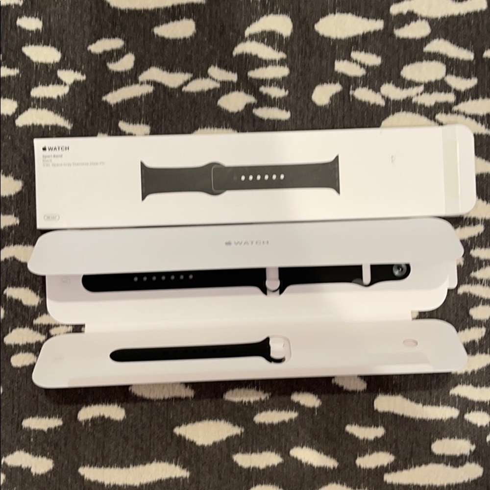 BRAND NEW Apple Watch Black Sport Band